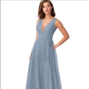 Azazie Katana dusty blue bridesmaids dress - NWT
